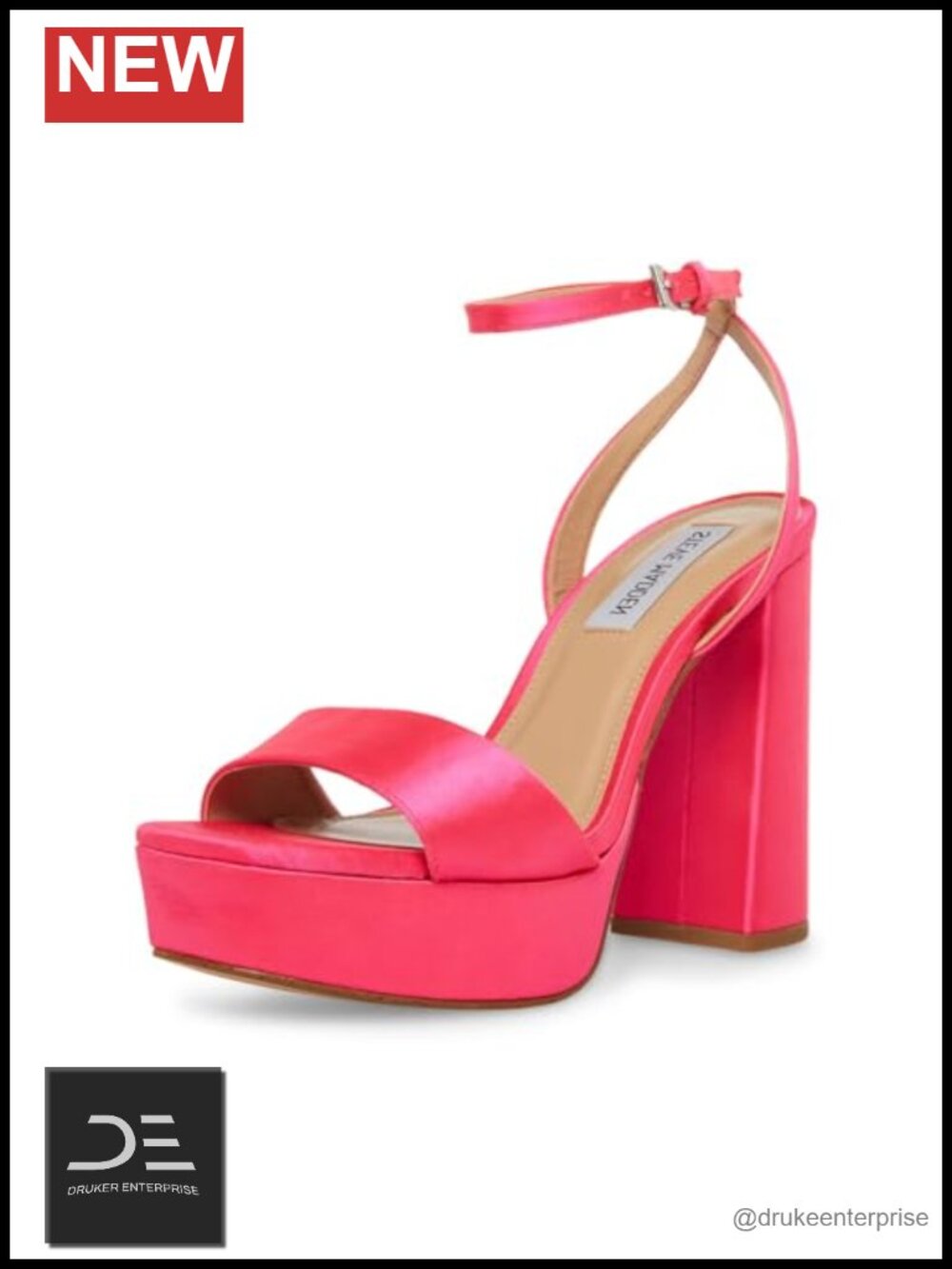 Women's Heeled Sandals Square Open Toe Platform Block Heel